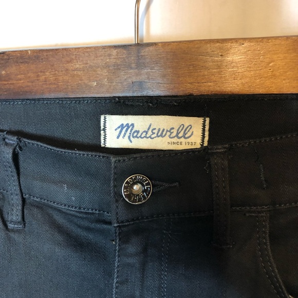 Madewell High Rise Skinny Jeans Black Tuxedo - Picture 3 of 4